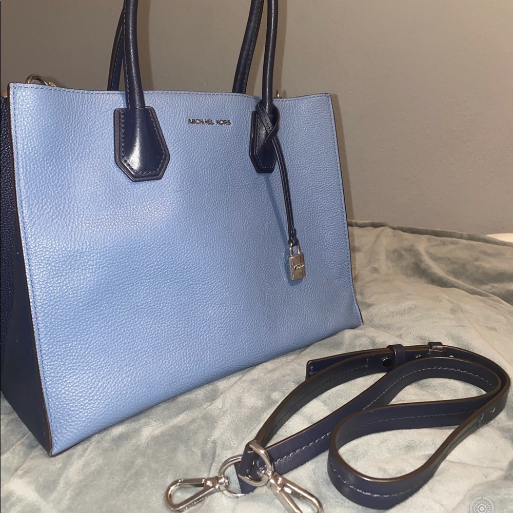 Blue Michael Kors Tote